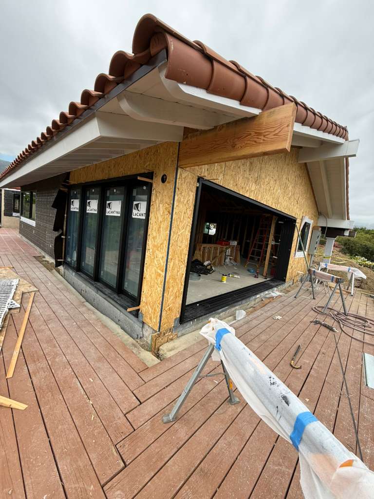 Residential exterior construction project