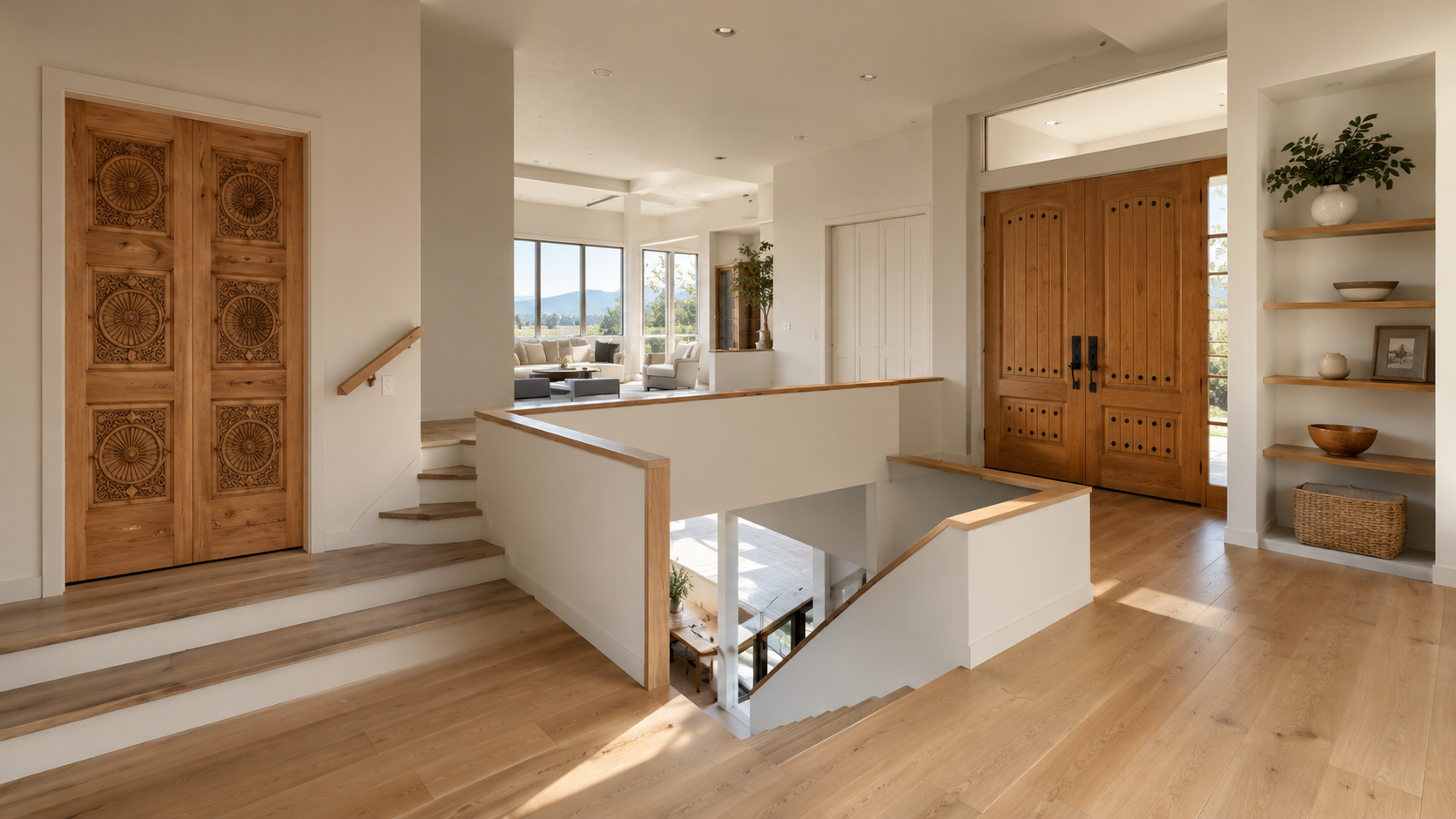 Crafted custom home interior by J Andrew General Construction